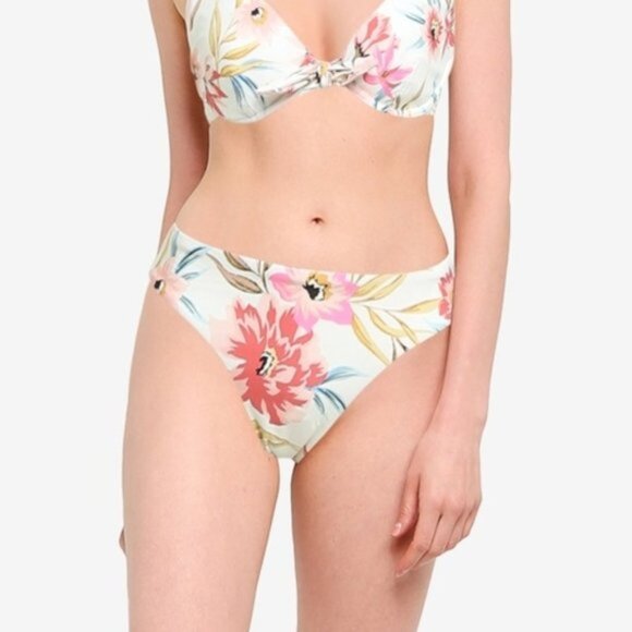 NWT Billabong white & floral print underwire bikini top XL - Picture 7 of 12